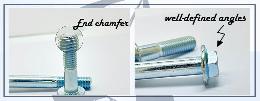 DIN6921 Blue-White Zinc Plated Hexagon Head Flange Bolt