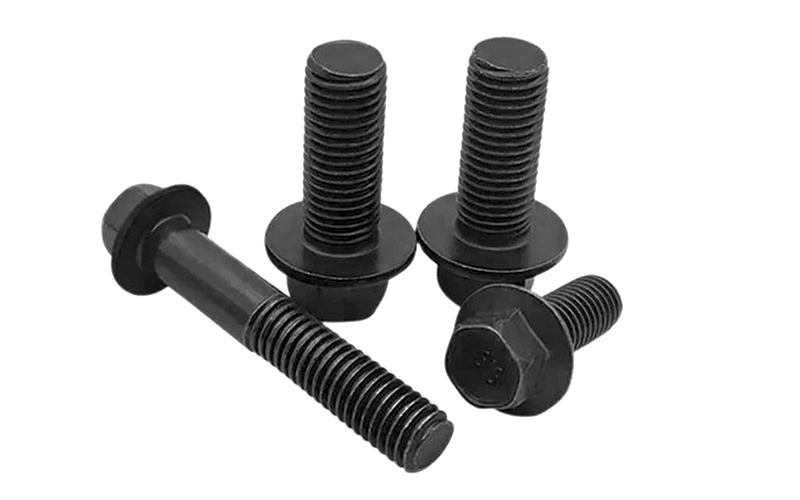 Black Oxide DIN6921 GB5787 ASME B18.2.1.8 Hex Flange Bolts