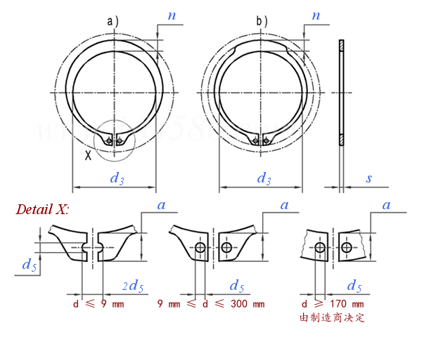 DIN 471 Shaft Retaining Rings